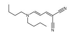 2-[3-(dibutylamino)prop-2-enylidene]propanedinitrile Structure