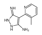 4-(3-methylpyridin-2-yl)-1H-pyrazole-3,5-diamine Structure