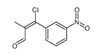 (E)-α-Methyl-β-chlor-m-nitrozimtaldehyd结构式