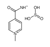 hydrogen sulfite,1-methylpyridin-1-ium-4-carboxamide Structure