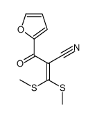 2-(2-呋喃基羰基)-3,3-二(甲基硫代)丙烯腈结构式