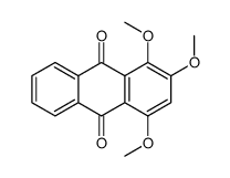 1,2,4-trimethoxyanthracene-9,10-dione结构式