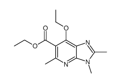 7-ethoxy-2,3,5-trimethyl-3H-imidazo[4,5-b]pyridine-6-carboxylic acid ethyl ester结构式