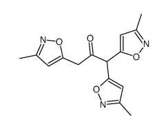 1,1,3-tris(3-methyl-1,2-oxazol-5-yl)propan-2-one Structure