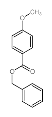 Benzoic acid,4-methoxy-, phenylmethyl ester结构式