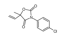 3-(4-chlorophenyl)-5-ethenyl-5-methyl-1,3-oxazolidine-2,4-dione结构式