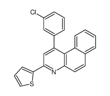 1-(3-chlorophenyl)-3-thiophen-2-ylbenzo[f]quinoline Structure