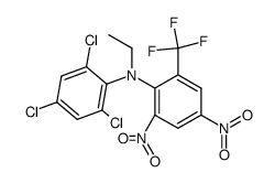 n-ethyl-2,4,6-trichloro-2',4'-dinitro-6'-(trifluoromethyl)diphenylamine结构式