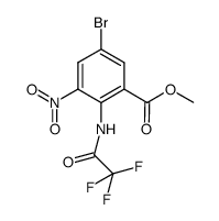5-bromo-3-nitro-2-(2,2,2-trifluoroacetylamino)benzoic acid methyl ester Structure