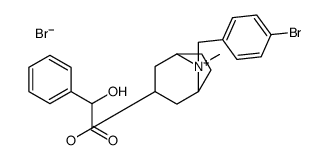 [8-[(4-bromophenyl)methyl]-8-methyl-8-azoniabicyclo[3.2.1]octan-3-yl] 2-hydroxy-2-phenylacetate,bromide结构式
