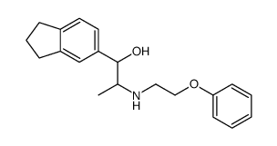 1-(2,3-dihydro-1H-inden-5-yl)-2-(2-phenoxyethylamino)propan-1-ol Structure