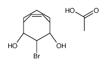 acetic acid,10-bromobicyclo[4.3.1]dec-3-ene-1,6-diol结构式