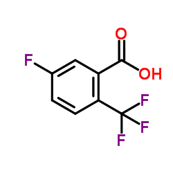5-Fluoro-2-(trifluoromethyl)benzoic acid structure