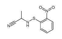 2-(((2-nitrophenyl)thio)amino)propanenitrile Structure