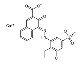 calcium 4-[(3-chloro-2-ethyl-5-sulphonatophenyl)azo]-3-hydroxy-2-naphthoate structure