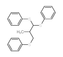 Benzene,1,1',1''-[(2-methyl-1-propanyl-3-ylidene)tris(thio)]tris- (9CI)结构式