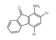 9H-Fluoren-9-one,1-amino-2,4-dibromo-结构式