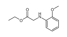 ethyl 2-((2-methoxyphenyl)amino)acetate结构式