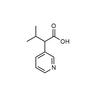 3-Methyl-2-(pyridin-3-yl)butanoicacid Structure