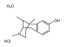 Metazocine hydrochloride monohydrate,11R-cis-(+/-) Structure