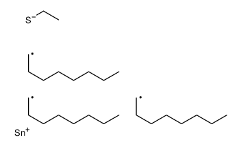 (Ethylthio)trioctylstannane Structure