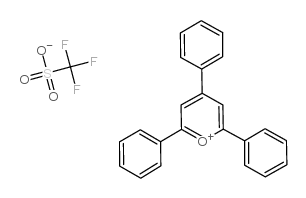 2,4,6-三苯基吡喃鎓三氟甲烷磺酸盐结构式