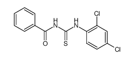 N-benzoyl-N’-(2,4-dichlorophenyl)thiourea Structure