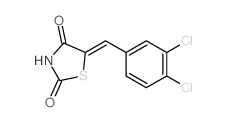 2,4-Thiazolidinedione,5-[(3,4-dichlorophenyl)methylene]- Structure