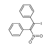 (Z)-1-Iodo-2-nitro-1,2-diphenylethene结构式