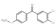 (3,4-dichlorophenyl)-(4-methylsulfanylphenyl)methanone结构式