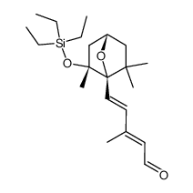 (2E,4E)-3-methyl-5-[(1R,4S,6R)-2,2,6-trimethyl-6-triethylsilyloxy-7-oxabicyclo[2.2.1]hept-1-yl]penta-2,4-dienal Structure