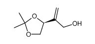 (S)-2-(2,2-dimethyl-1,3-dioxolan-4-yl)prop-2-en-1-ol结构式