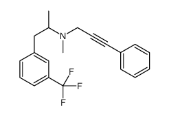 N-methyl-3-phenyl-N-[1-[3-(trifluoromethyl)phenyl]propan-2-yl]prop-2-y n-1-amine结构式