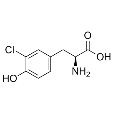 3-氯-L-酪氨酸结构式