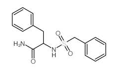 Benzenepropanamide, a-[[(phenylmethyl)sulfonyl]amino]-结构式