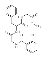 Glycine,N-[N-[N-(2-hydroxybenzoyl)glycyl]phenylalanyl]-, methyl ester (9CI)结构式