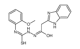 1-[[2-(1H-benzimidazol-2-yl)acetyl]amino]-3-(2-methoxyphenyl)thiourea结构式