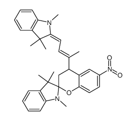 1,3,3-trimethyl-4'-[4-(1,3,3-trimethylindolin-2-ylidene)-2-buten-2-yl]-6'-nitroindoline-2-spiro-2'-chroman结构式