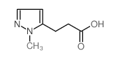 3-(2-甲基-2H-吡唑-3-基)-丙酸结构式