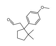 2-(1-(4-methoxyphenyl)-2,2-dimethylcyclopentyl)acetaldehyde结构式