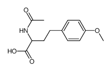 DL-2-acetamido-4-(p-methoxyohenyl)butanoic acid结构式