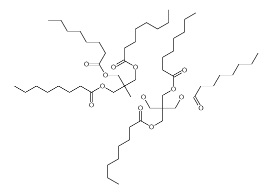 [3-octanoyloxy-2-[[3-octanoyloxy-2,2-bis(octanoyloxymethyl)propoxy]methyl]-2-(octanoyloxymethyl)propyl] octanoate Structure