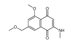 5-methoxy-7-(methoxymethyl)-2-(methylamino)naphthalene-1,4-dione结构式