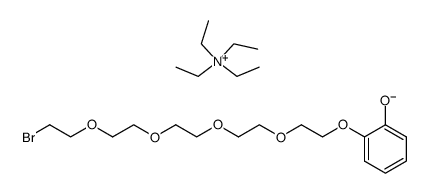 tetraethylammonium 2-((14-bromo-3,6,9,12-tetraoxatetradecyl)oxy)phenolate结构式