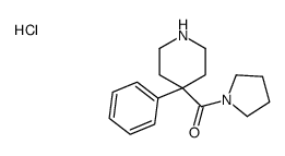 1-[(4-phenyl-4-piperidyl)carbonyl]pyrrolidine monohydrochloride structure