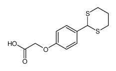 Acetic acid, 2-[4-(1,3-dithian-2-yl)phenoxy] Structure