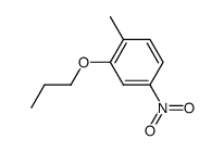 1-methyl-4-nitro-2-n-propoxybenzene Structure