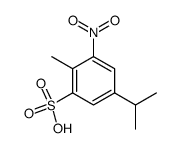5-isopropyl-2-methyl-3-nitro-benzenesulfonic acid Structure