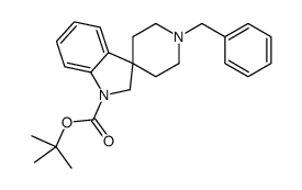 1-苄基螺[吲哚啉-3,4-哌啶]-1-羧酸叔丁酯结构式