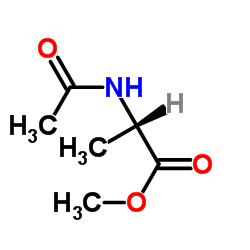 (S)-(+)-N-乙酰基-L-丙氨酸甲酯结构式